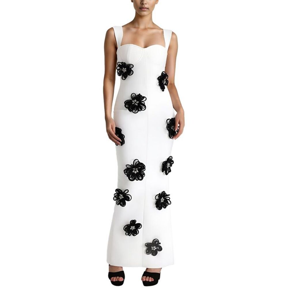 Amina Glam Womens  Printed Maxi Dress